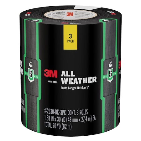 DuctTape,Gray,30ydL,1-7/8inW,PK3
