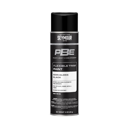 Seymour PBE Flexible Trim Paint, Semi-Gloss Black (15oz)
