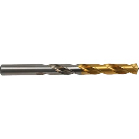 135 Deg HD TiN-Tipped Cobalt Jobber Length Drill Cle-Line 1501-TT TiN Tipped HSS-CO RHS/RHC,N12