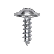 10 x 5/8" Slotted Truss Washer Head License Plate Screw, Zinc