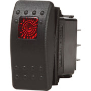 7943 Contura II Switch SPDT - (ON)-OFF-ON - Black