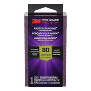 Sanding Sponge,2 1/2 in,Ceramic,80 Grit