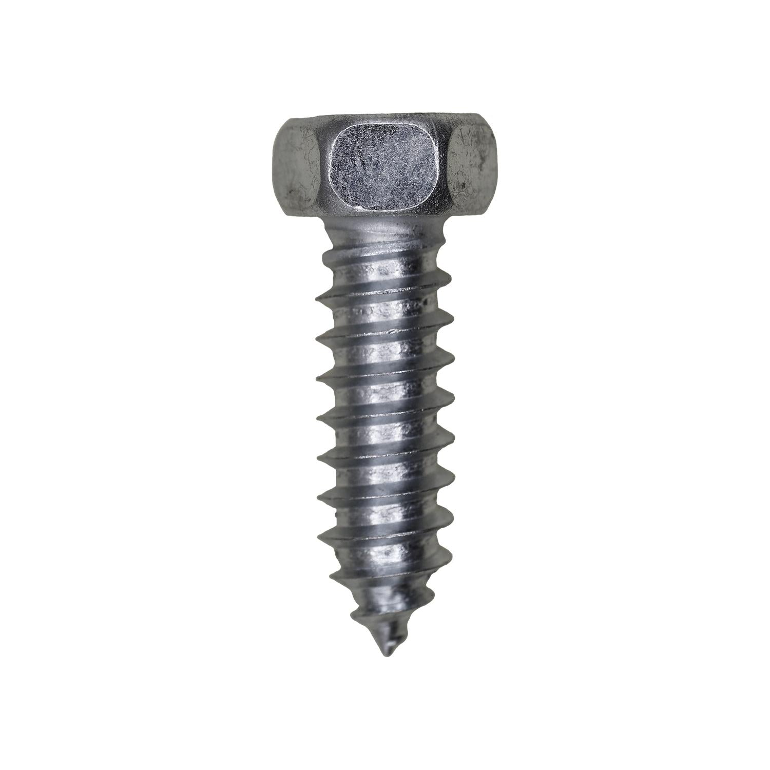 3/8" x 1-1/4" Indented Hex Head 9/16" Af Tapping Screw Zinc