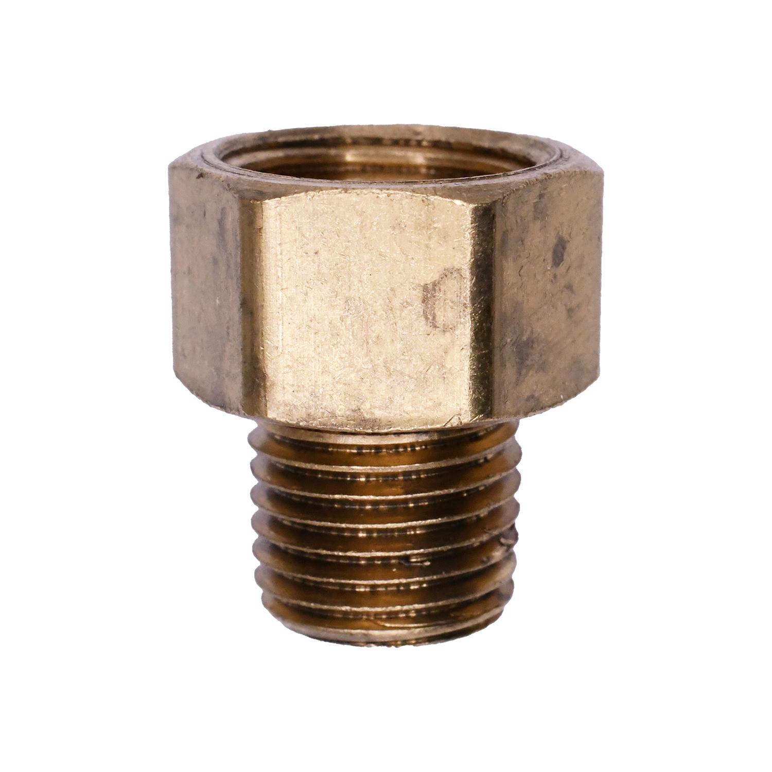 Brass Inverted Flare 3/8" To Male Pipe 1/4" Adapter