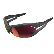 Type-V, Safety Glasses, Anti-Fog & Anti-Scratch, Fire Mirror Lens, Gray Frame, Full-Frame