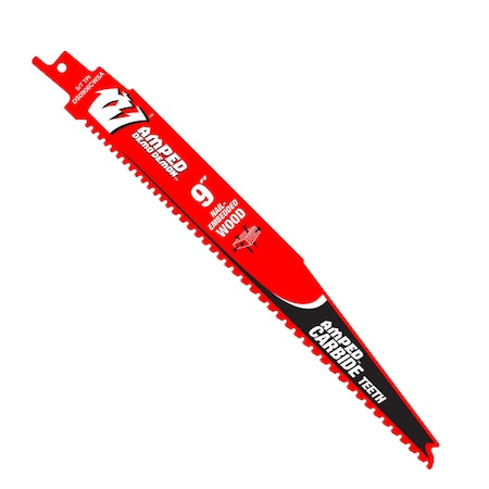 9in. 5/7 TPI AMPED Demo Demon Carbide Teeth Reciprocating Saw Blade for Nail-Embedded Wood