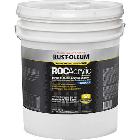Acrylic Enamel, Acrylic, Water-based Acrylic Base, Tint, 5 gal