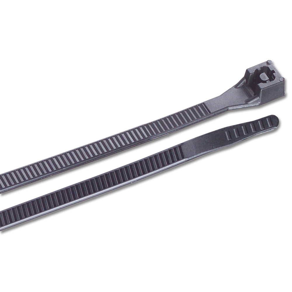 14" UV Black Standard Cable Zip Ties - 100 Pack