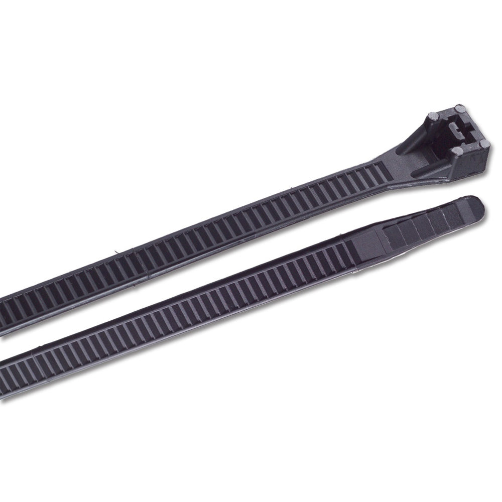 17" UV Black Heavy Duty Cable Zip Ties - 10 pack