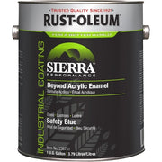 Interior/Exterior Paint, Glossy, Water Base, Safety Blue, 1 gal