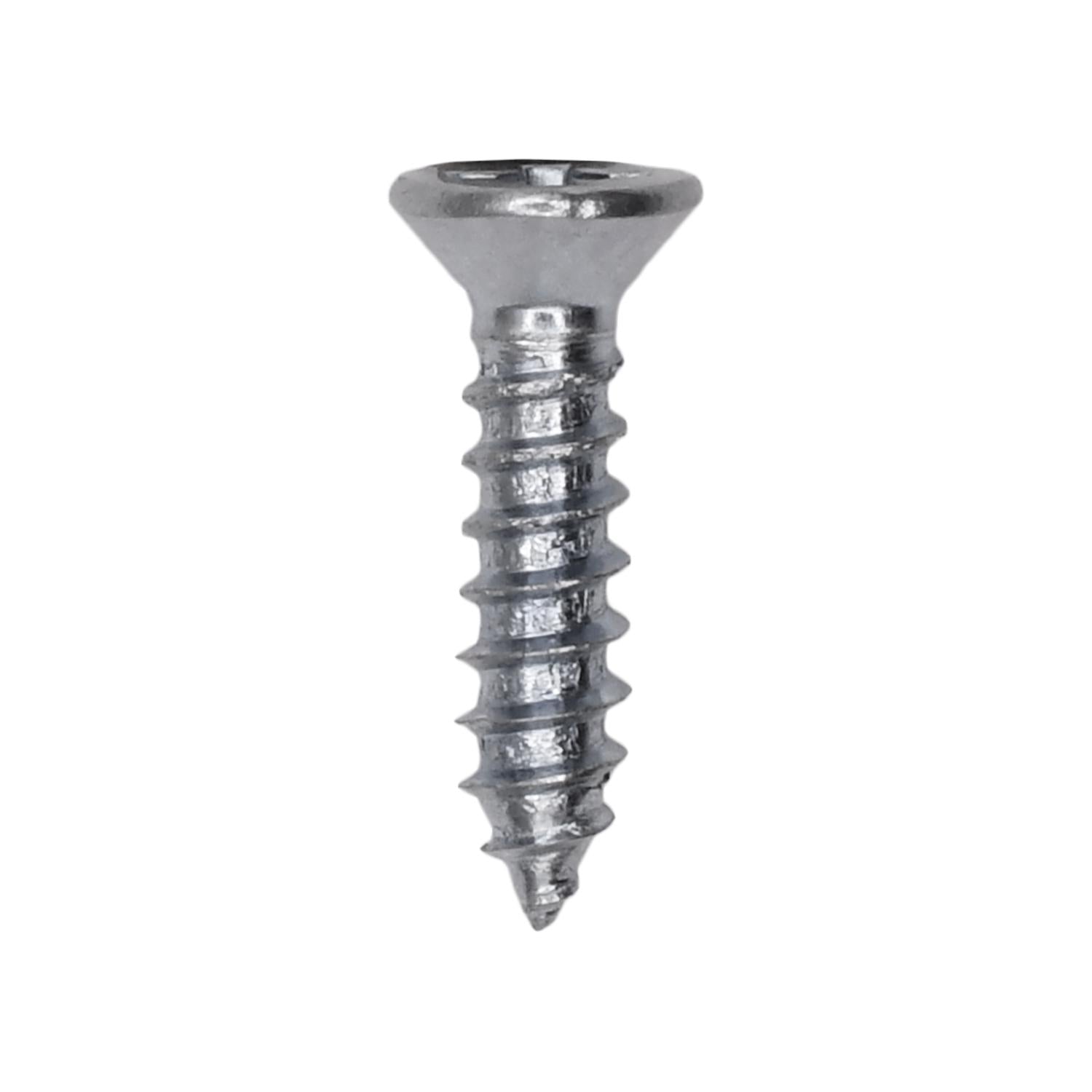 4 x 1/2" Phillips Flat Head Tapping Screw Zinc Ab