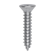 10 x 1" Phillips Flat Head Tapping Screw Zinc Ab