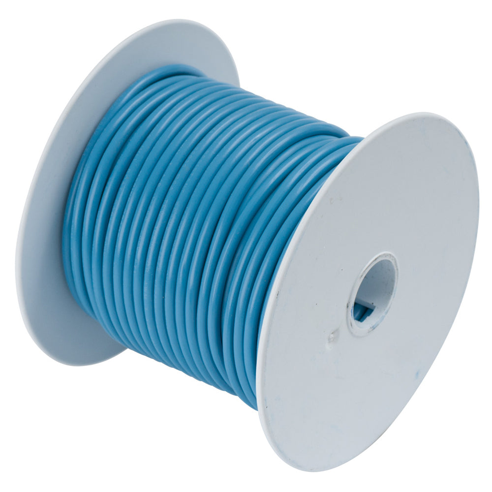 Light Blue 14AWG Tinned Copper Wire - 100'
