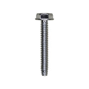 6-32 x 1" Indented Hex Washer Head Type F Zinc Thread Cutting Screw