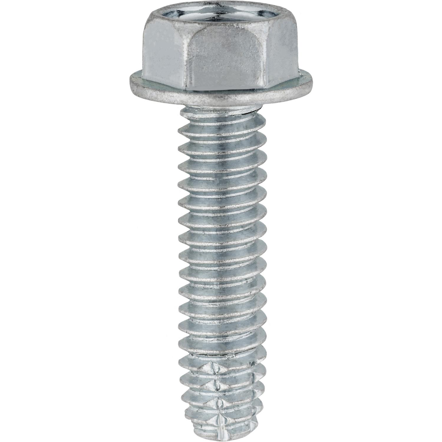 1/4"-20 x 1" Indented Hex Washer Head Type F Zinc
