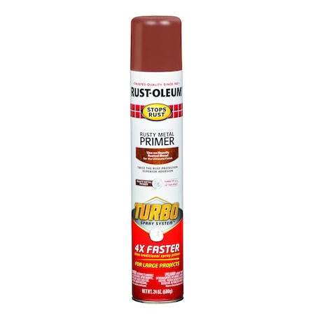 Rust Preventative Spray Primer . Rusty Metal Primer, 24 oz, Aerosol Can, Flat