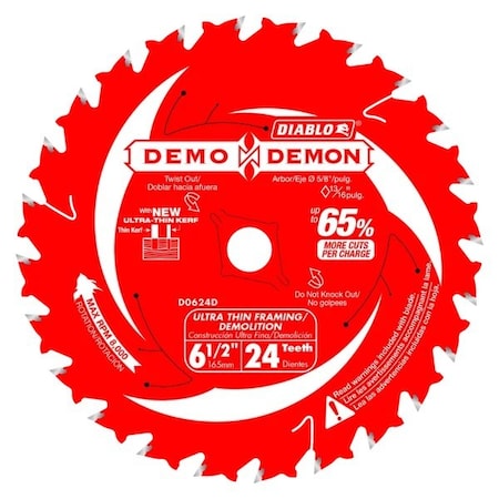 CircularSawBlade,Carbide,Dia:6.5