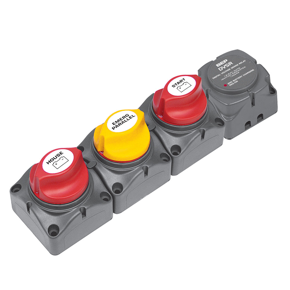 Horizontal Battery Distribution Cluster f/Single Engine w/Two Battery Banks