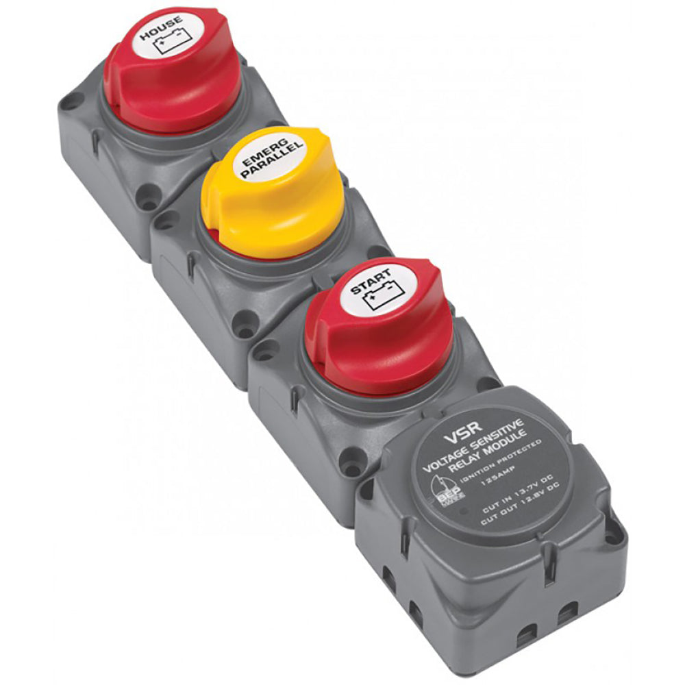 Vertical Battery Switch Cluster w/DVSR - 1 Engine/2 Batteries