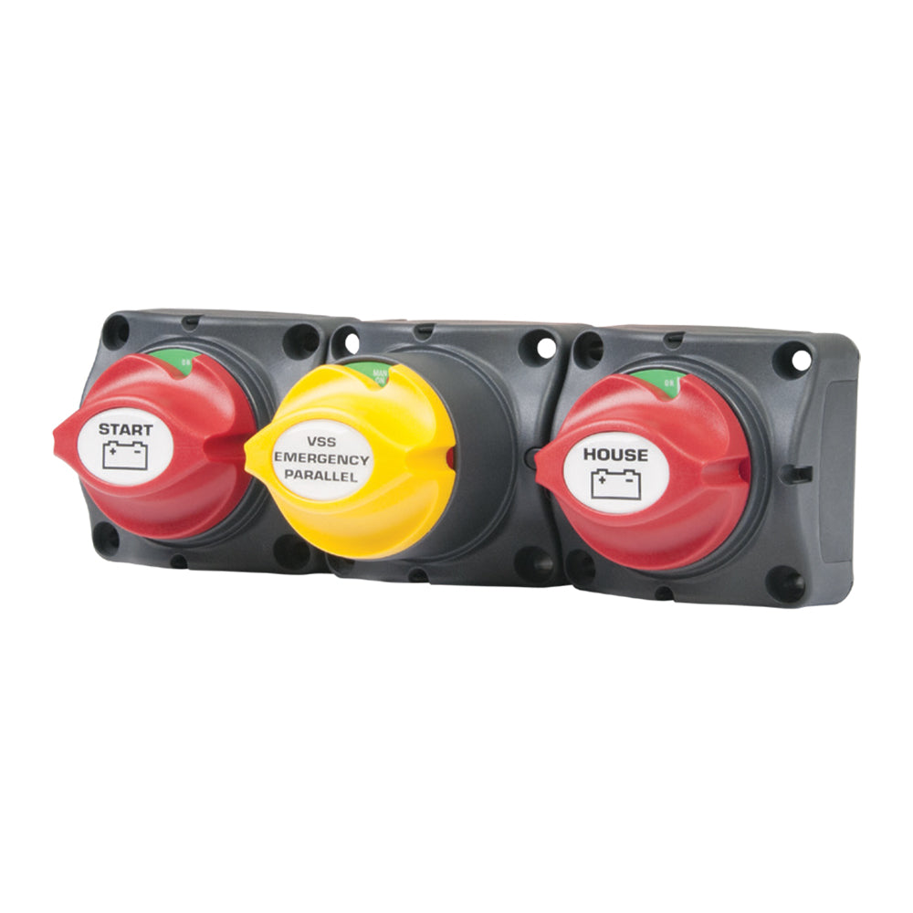 Battery Distribution Cluster f/Single Engine w/Two Battery Banks w/Motorized VSR