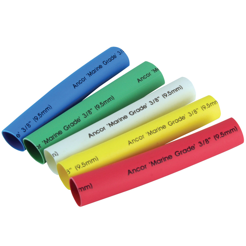 Adhesive Lined Heat Shrink Tubing - 5-Pack, 3", 12 to 8 AWG, Assorted Colors