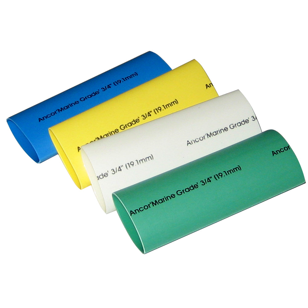 Adhesive Lined Heat Shrink Tubing - 4-Pack, 3", <18 AWG, Assorted Colors