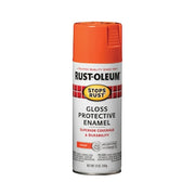 Spray Paint, Orange, Gloss, Solvent, 12 oz
