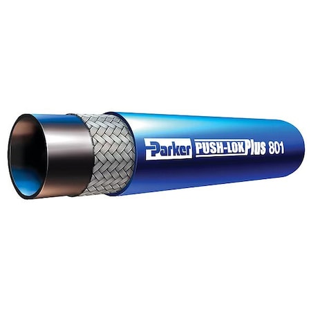 Blue Air Hose 1/2" brass 100FT L