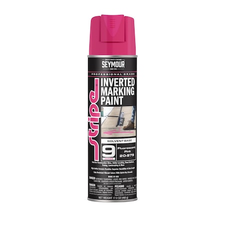 Aervoe 9 Series Marking Paint (Solvent Based), Pink Fluorescent (17oz)