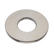 Flat Washer, For Screw Size 1 in ,Stainless Steel Plain Finish, 2 PK