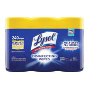 Disinfecting Wipes, 80 Wipe Canister, 7x8 in Wipes, Nonwoven Fiber, Lemon & Lime Blossom, PK6