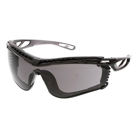 Checklite (CL5), Safety Glasses, MAX6 Anti-Fog, Polycarbonate Lens, Smoke Frame, Frameless, 1 PR