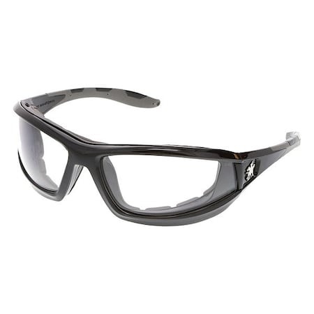 Swagger (RP2), Safety Glasses, MAX36 Dual Coating, Clear Lens, Black Frame, Full-Frame, 1 PR