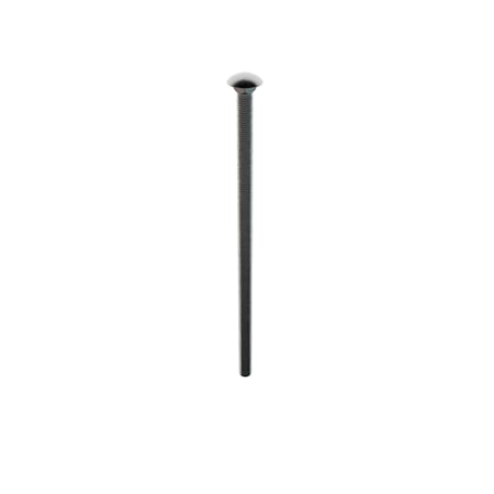 Carriage Bolt, Square Neck, 1/2"-13, 12 in L, Stainless Steel, 316, Plain
