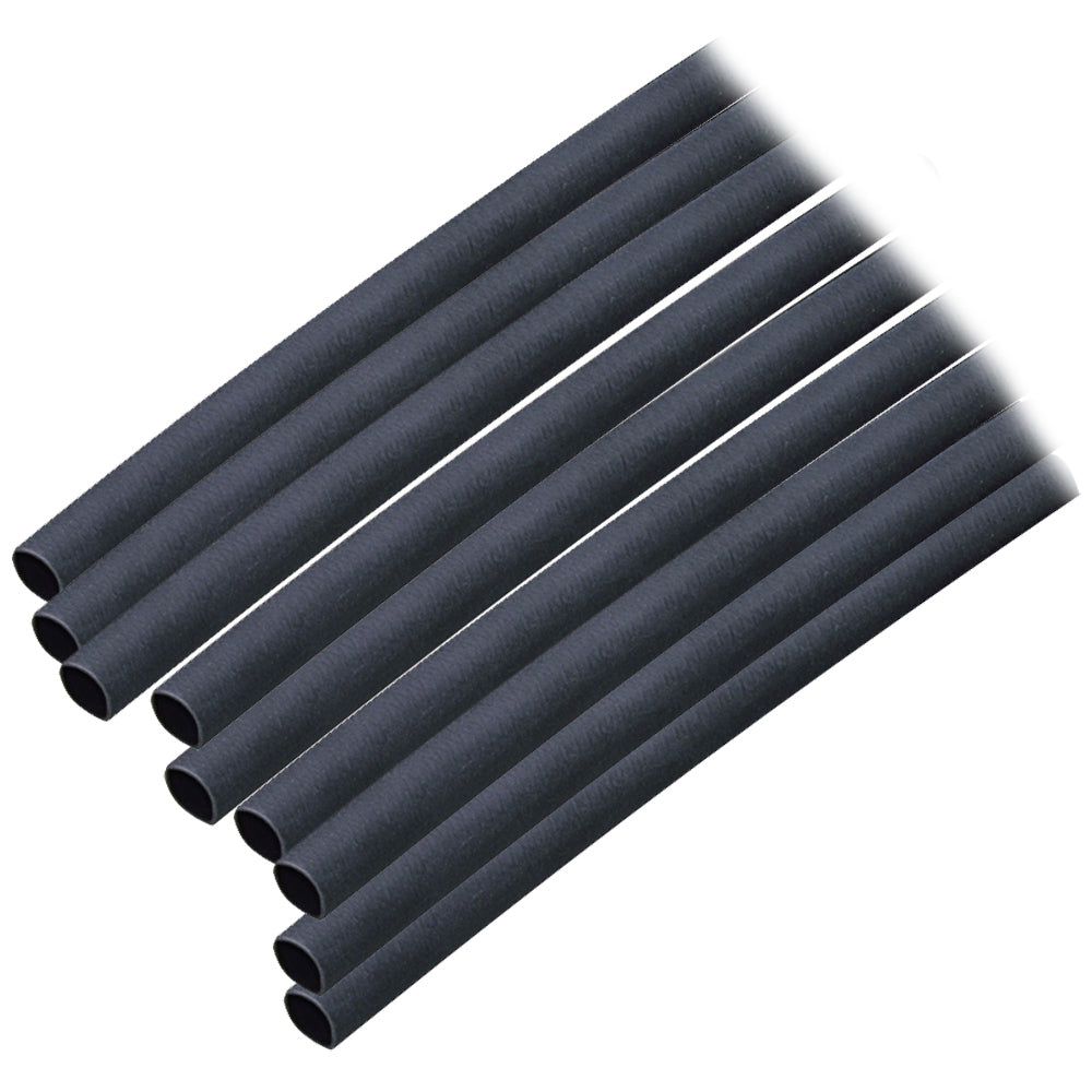 Adhesive Lined Heat Shrink Tubing (ALT) - 3/16" x 12" - 10-Pack - Black