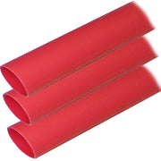 Adhesive Lined Heat Shrink Tubing (ALT) - 1" x 12" - 3-Pack - Red