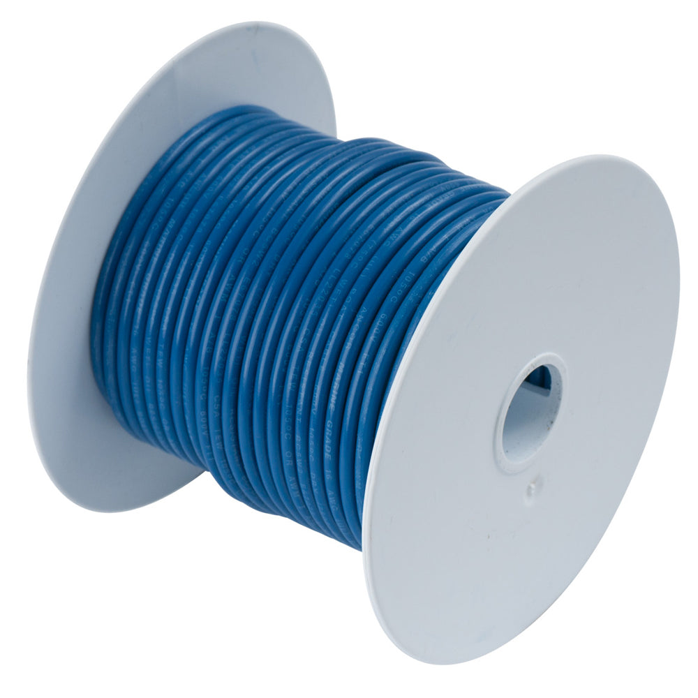 Dark Blue 16 AWG Tinned Copper Wire - 500'