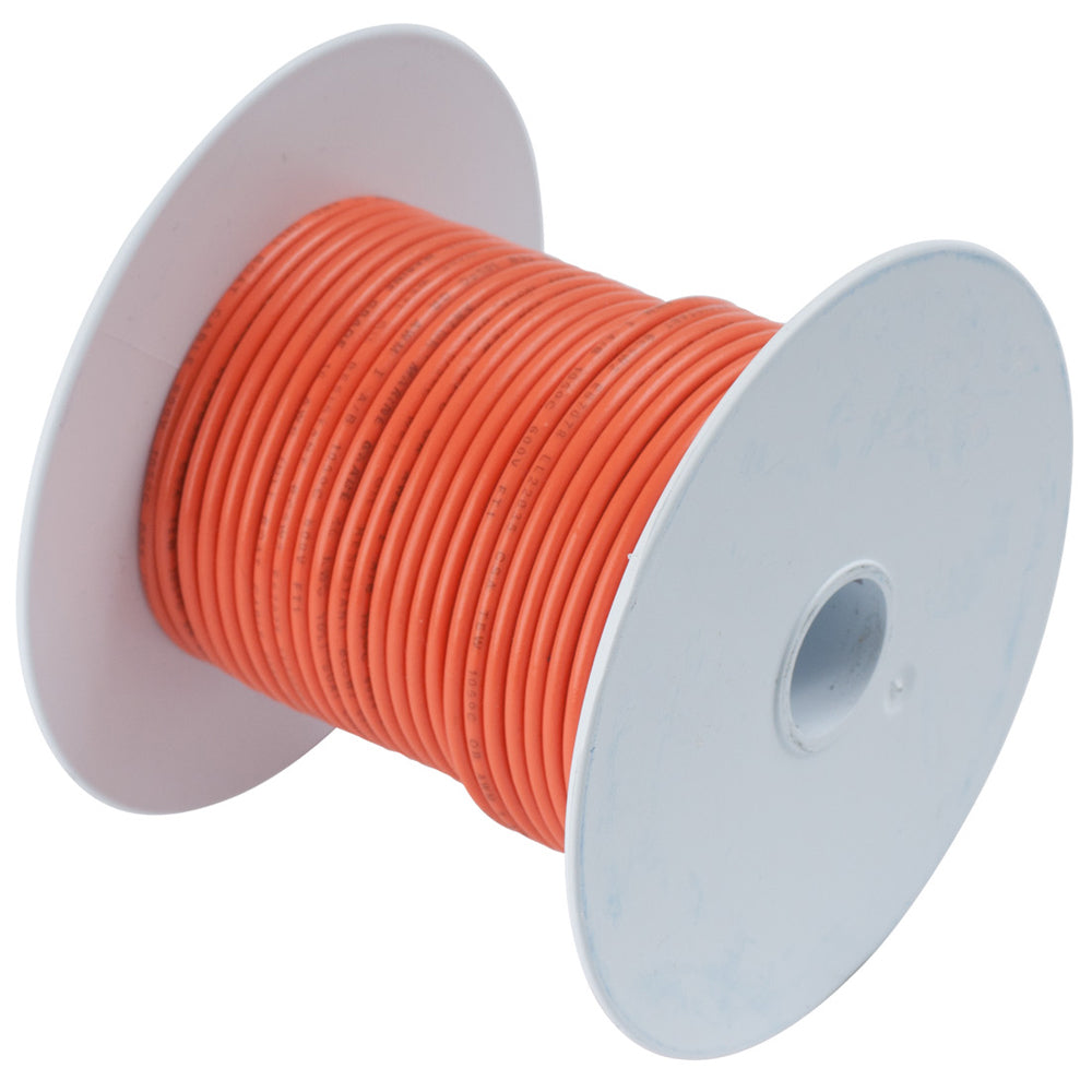 Orange 16 AWG Tinned Copper Wire - 100'