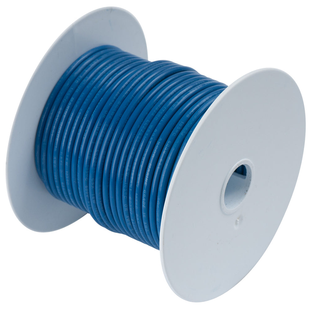 Dark Blue 10 AWG Tinned Copper Wire - 250'