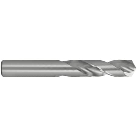 Screw Machine Drill Bit, #21 Size, 135  Degrees Point Angle, High Speed Steel, Bright Finish