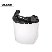 Face Shield, Clear Visor, Polycarbonate, Locking Mount Suspension
