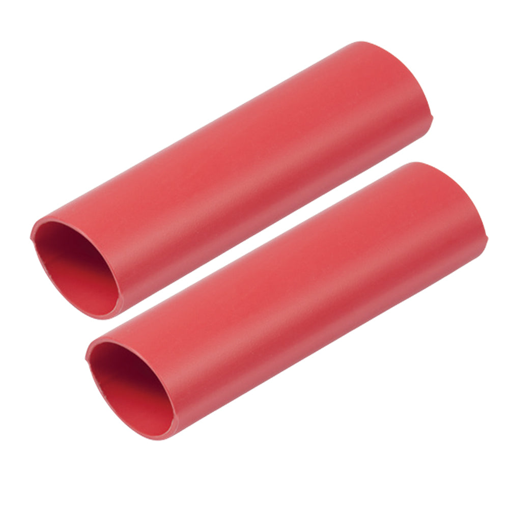 Heavy Wall Heat Shrink Tubing - 1" x 6" - 2-Pack - Red