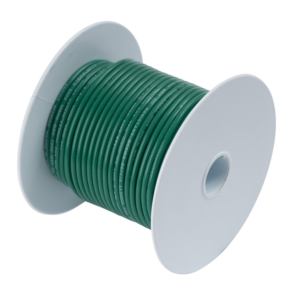 Green 8 AWG Tinned Copper Wire - 50'