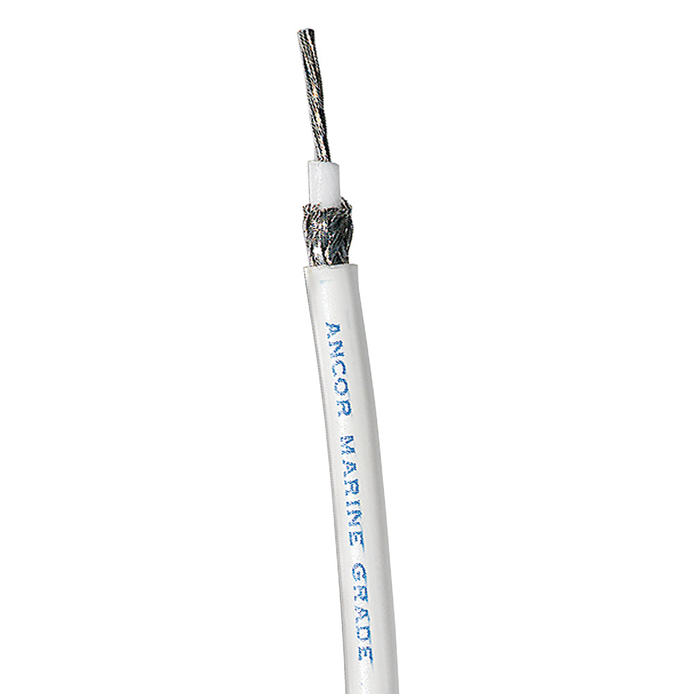 White RG 213 Tinned Coaxial Cable - 250'