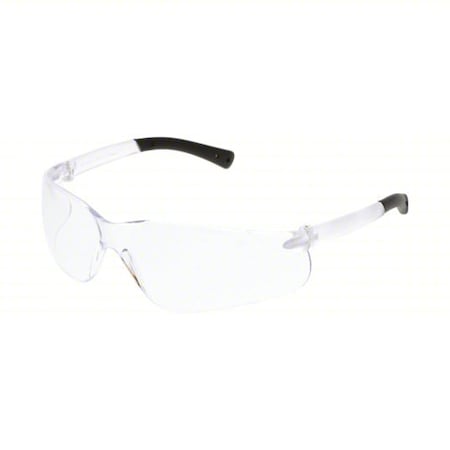 BearKat Safety Glasses, Uncoated, Clear Lens, Frameless