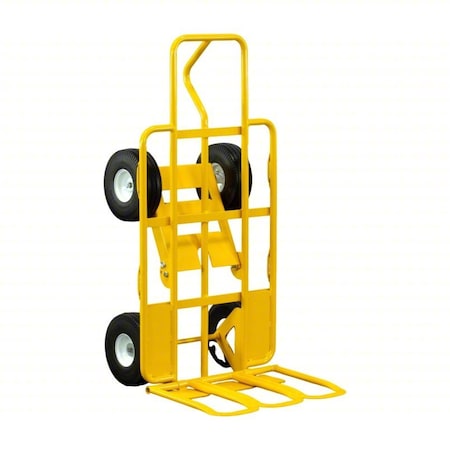 Cart,24in,50in,Yellow,Steel,750lb
