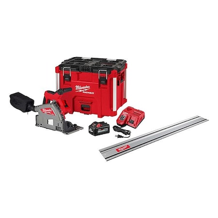 Track Saw Kit, 6.5 in Dia, 6300 RPM