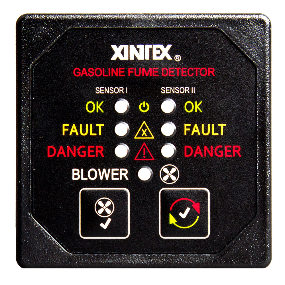 Gasoline Fume Detector with Dual Channel & Blower Control - 12/24V