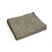 Sorbent Pad, 21 gal, 16 in x 18 in, Universal, Gray, Renewable Natural Fibers