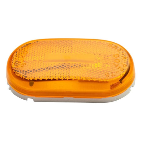 Marker Lamp,Oval With Reflector,Yellow